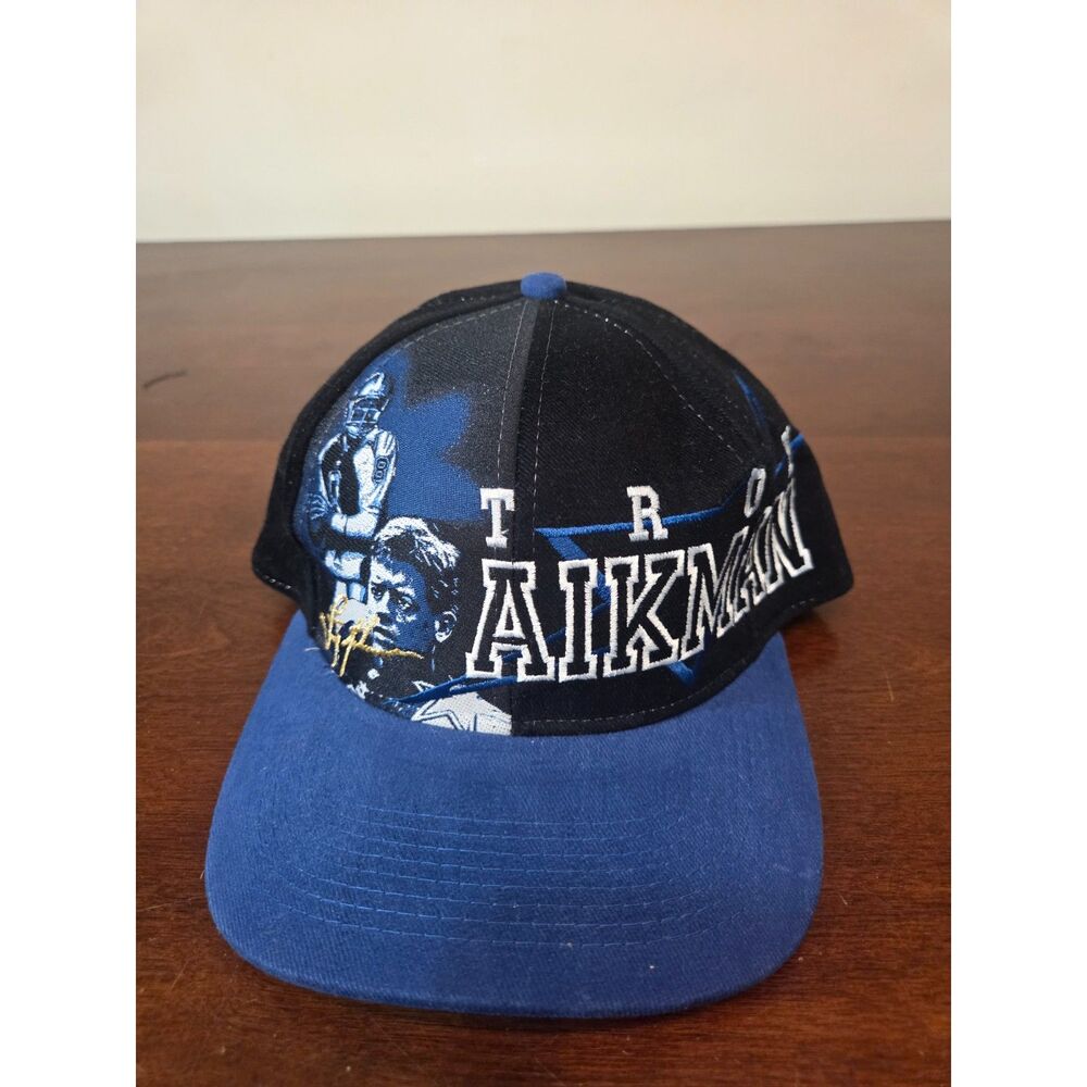 ​VTG Troy Aikman Dallas Cowboys Hat Drew Pearson QB Club Snapback 90s